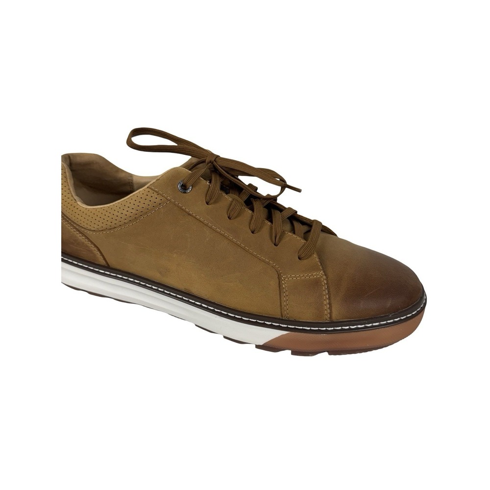Johnston & Murphy Mens US 12 Shoes McGuffey Lug Lace To Toe Sneakers Distressed - Picture 14 of 16